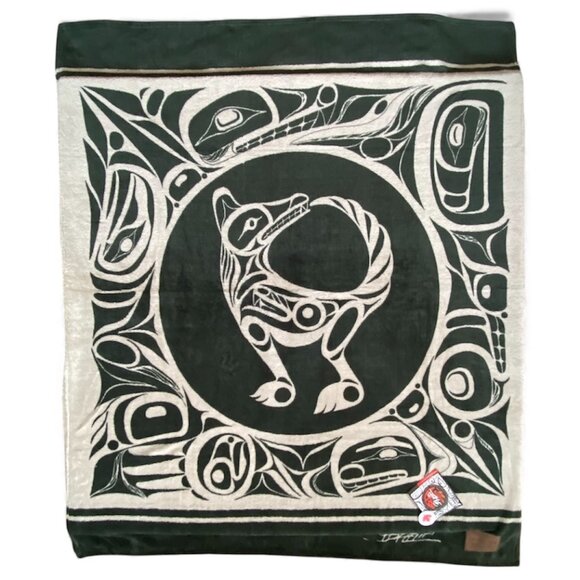 NWT Kanata Blanket Co Bill Helin Wolf Velura Throw 50x60 - Picture 1 of 7